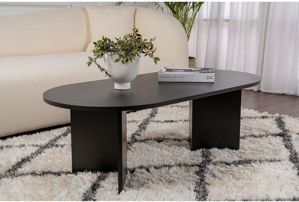 Čierny matný konferenčný stolík 60x119 cm Sable – Kalune Design