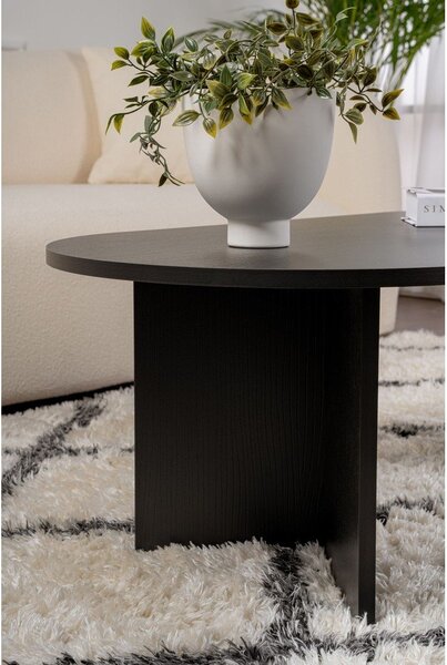 Čierny matný konferenčný stolík 60x119 cm Sable – Kalune Design