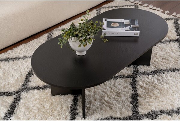 Čierny matný konferenčný stolík 60x119 cm Sable – Kalune Design