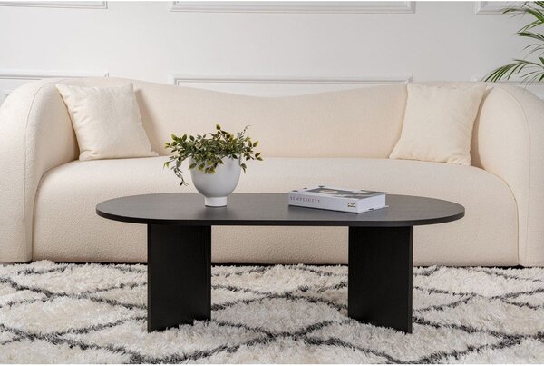 Čierny matný konferenčný stolík 60x119 cm Sable – Kalune Design