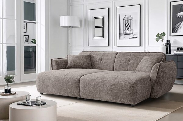 Taupe ženilková pohovka s leňoškou 252 cm Nelia Big – Ropez