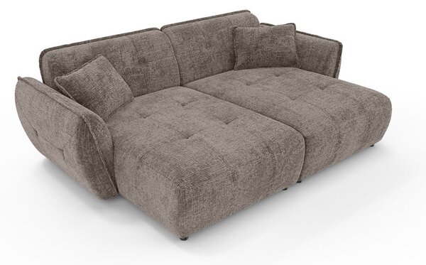 Taupe ženilková pohovka s leňoškou 252 cm Nelia Big – Ropez