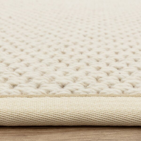 Krémový obojstranný/ručne tkaný behúň s prímesou vlny 67x240 cm Korra Double Loop – Asiatic Carpets