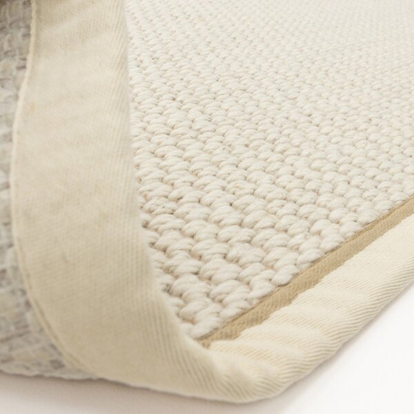 Krémový obojstranný/ručne tkaný behúň s prímesou vlny 67x240 cm Korra Double Loop – Asiatic Carpets