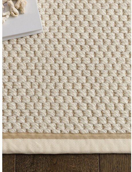 Krémový obojstranný/ručne tkaný behúň s prímesou vlny 67x240 cm Korra Double Loop – Asiatic Carpets