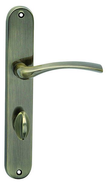 Dverné kovanie COBRA SINA (OFS - bronz česaný), kľučka-kľučka, Otvor pre obyčajný kľúč BB, COBRA OFS (bronz česaný), 72 mm