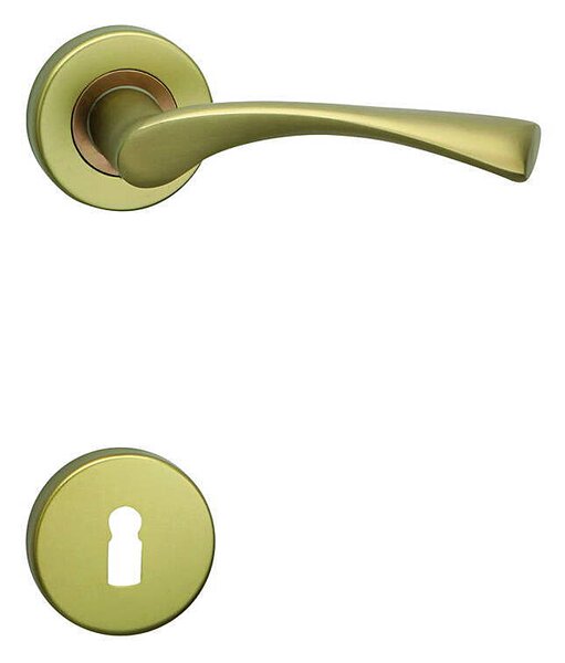 Dverové kovanie COBRA GIUSSY-R (F4 - bronzový elox), kľučka-kľučka, Otvor pre obyčajný kľúč BB, COBRA F4 (bronzový elox)