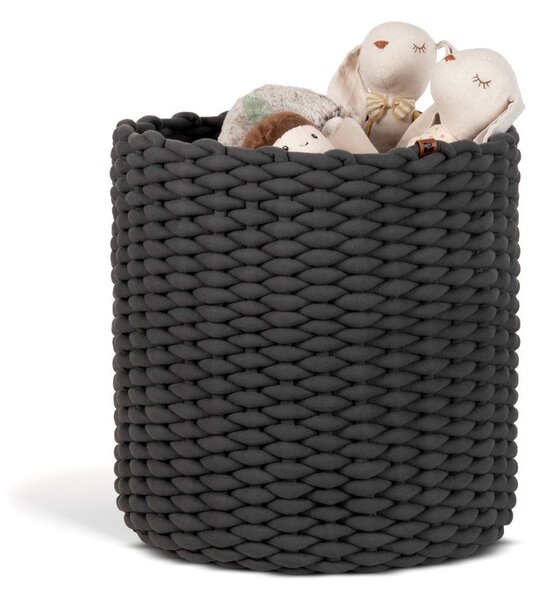 Látkový košík ø 40x40 cm Peach Skin Round XL – Bigso