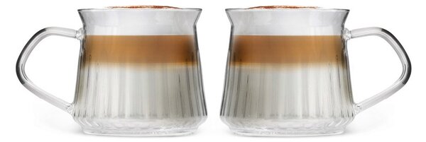 Dvojstenné hrnčeky na cappuccino v súprave 2 ks 320 ml Mia – Vialli Design