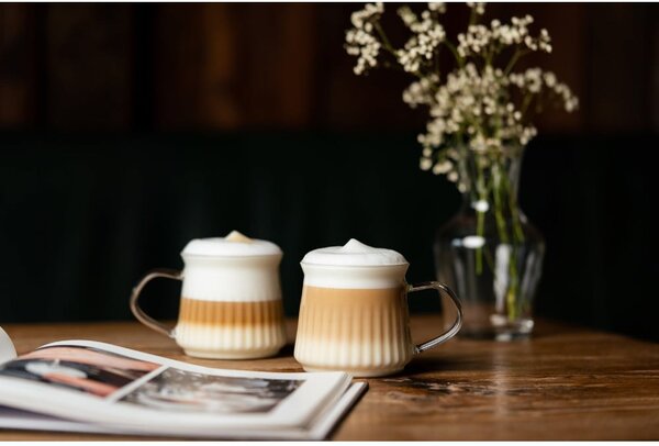 Dvojstenné hrnčeky na cappuccino v súprave 2 ks 320 ml Mia – Vialli Design