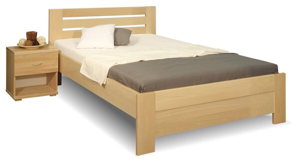 Zvýšená posteľ z masívu Rita, masív buk, 140x220