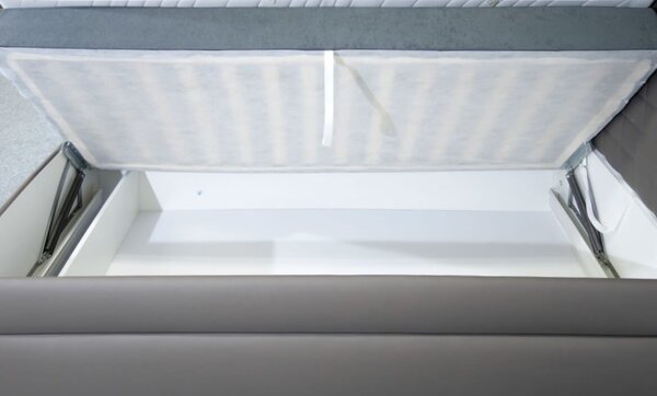 Americká posteľ boxspring NUVIA, s matracmi a úložným priestorom