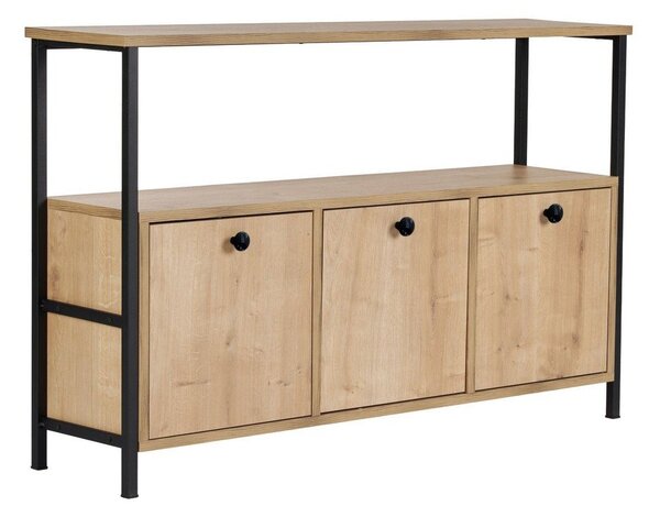 Konzolový stolík v dekore duba v svetlo prírodnej farbe 29,5x120 cm Solace – Kalune Design
