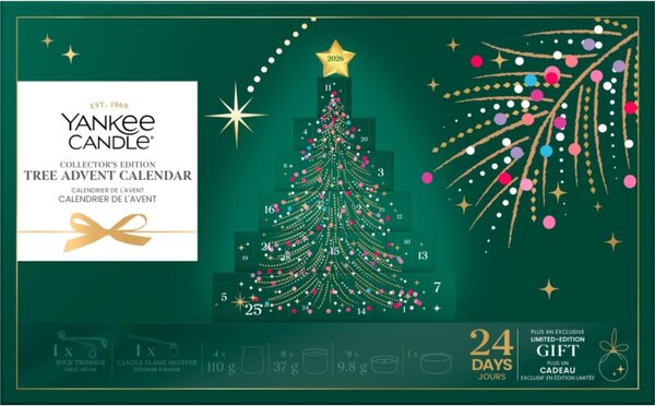 Yankee Candle Christmas Collection 2026 Collector's Edition Tree Advent Calendar adventný kalendár zberateľská edícia
