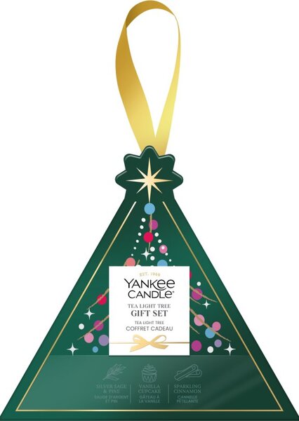Yankee Candle Christmas Collection 2026 Tea Light Tree vianočná darčeková sada 4 ks