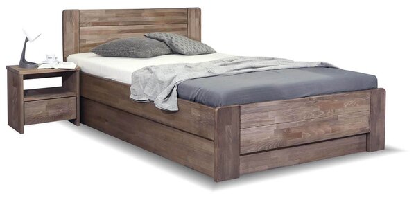 Posteľ s úložným priestorom ARION 2, 120x200, masív buk