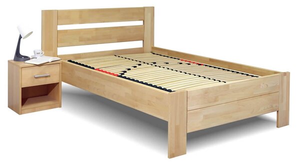 Zvýšená posteľ z masivu Trinity, masiv buk, 120x220