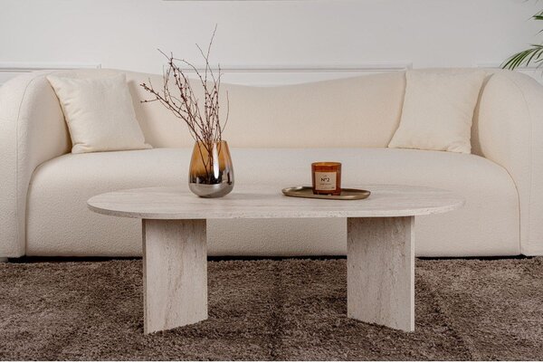 Béžový pololesklý konferenčný stolík 60x119 cm Sable – Kalune Design
