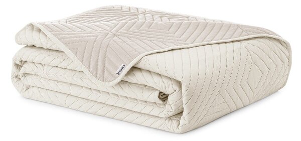 Krémový prešívaný pléd z mikrovlákna 220x240 cm Softa – Restilo