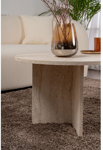 Béžový pololesklý konferenčný stolík 60x119 cm Sable – Kalune Design