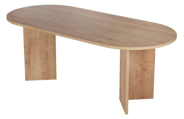 Jedálenský stôl v dekore duba 90x200 cm Sabella – Kalune Design
