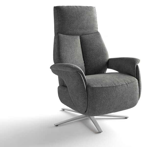 RELAXAČNÉ KRESLO, textil, tmavosivá Sit & More - Online Only obývacie izby, Online Only