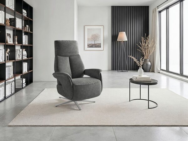 RELAXAČNÉ KRESLO, textil, tmavosivá Sit & More - Online Only obývacie izby, Online Only