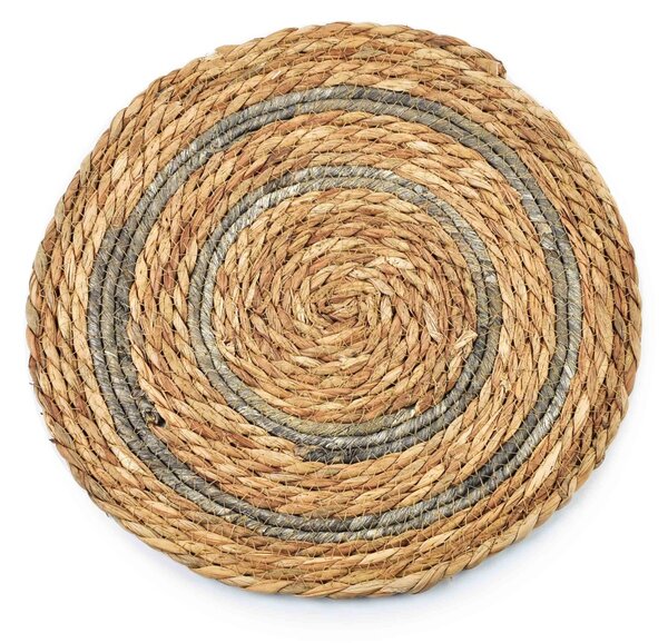 Mondex Podložka na stůl z mořské trávy Bali II 38 cm hnědá/šedá