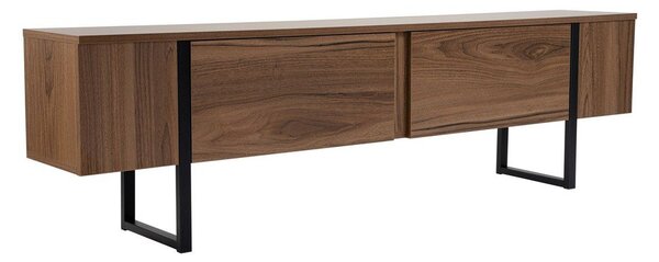 TV stolík v dekore orecha v tmavoprírodnej farbe 180x50x29,5 cm Serenity – Kalune Design