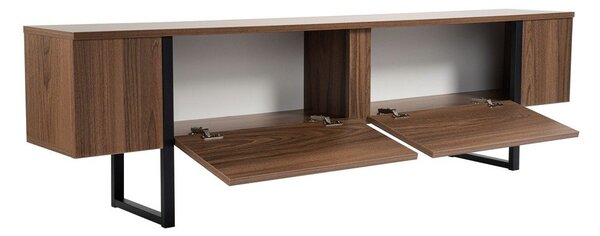 TV stolík v dekore orecha v tmavoprírodnej farbe 180x50x29,5 cm Serenity – Kalune Design