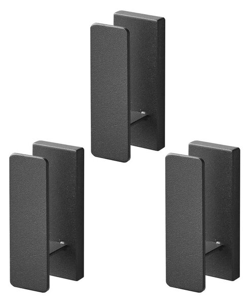 Čierne nástenné kovové háčiky v súprave 3 ks Tower – YAMAZAKI