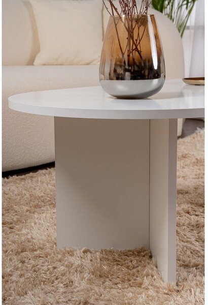 Biely matný konferenčný stolík 60x119 cm Sable – Kalune Design