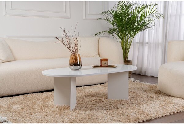 Biely matný konferenčný stolík 60x119 cm Sable – Kalune Design