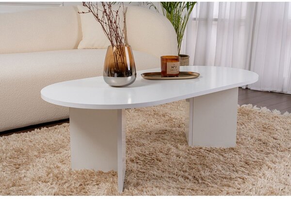 Biely matný konferenčný stolík 60x119 cm Sable – Kalune Design