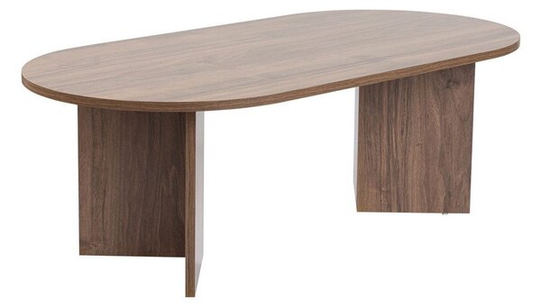 Tmavohnedý konferenčný stolík v dekore orecha 60x119 cm Sable – Kalune Design