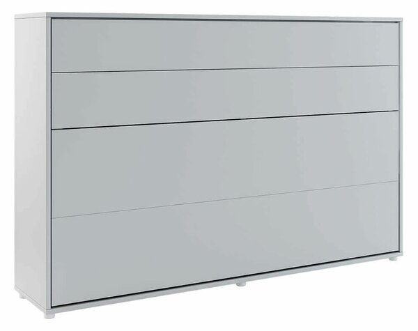 Široká sklápacia posteľ v skrini MONTERASSO, 120x200cm, šedá