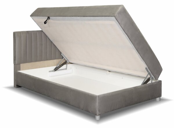 Posteľ boxspring s úložným priestorom NOVO - hlavové čelo, 120x200cm