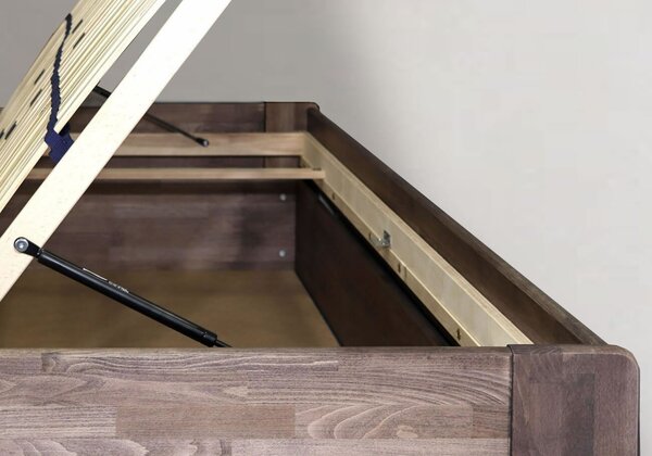 Posteľ s úložným priestorom FUTON, 140x200cm, masiv buk
