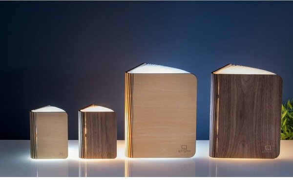 Hnedá svetelná dekorácia na USB Booklight – Gingko