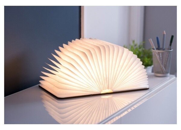 Hnedá svetelná dekorácia na USB Booklight – Gingko