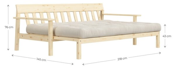 Rozkladacia pohovka v horčicovohnedej farbe 190 cm Unwind – Karup Design