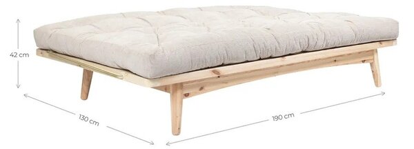 Ružová rozkladacia pohovka 190 cm Folk – Karup Design