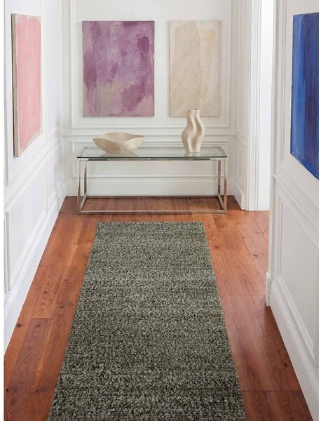 Zelený ručne tkaný behúň z materiálu buklé 80x200 cm Notting Hill Portobello – Ted Baker