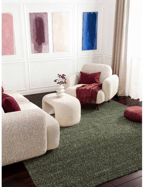 Zelený ručne tkaný koberec z materiálu buklé 120x170 cm Notting Hill Portobello – Ted Baker