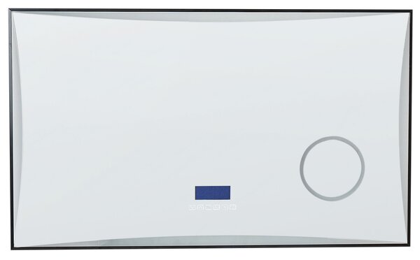 Kúpeľňové nástenné LED zrkadlo strieborné obdĺžnikové 100 x 60 cm s Bluetooth reproduktorom