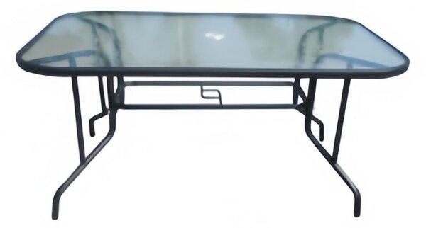 TRENDIE Záhradný stôl so sklom 150x90cm