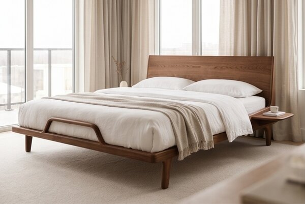 Posteľ z masívu 180x200 Nordica dekor orech