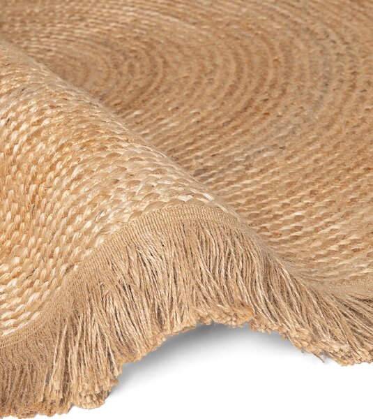 Hanse Home , Kusový koberec Jute Braided 106332 Natural Gold kruh, 150x150 (priemer) kruh, béžová, chodba / predsieň