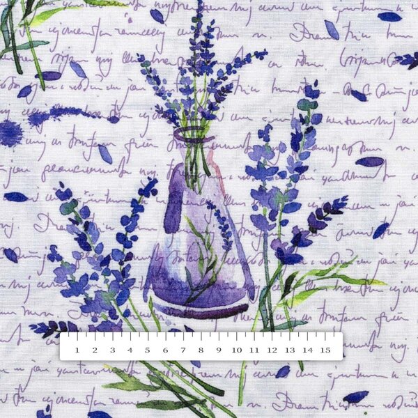 Biante Dekoračné prestieranie na stôl PML-082 Vetvičky levandúľ s vázičkami 30x40 cm