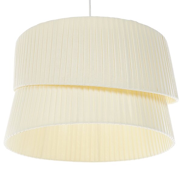 Závesná lampa béžová polyesterové terylénové tienidlo 178 cm závesné svietidlo moderný boho dizajn